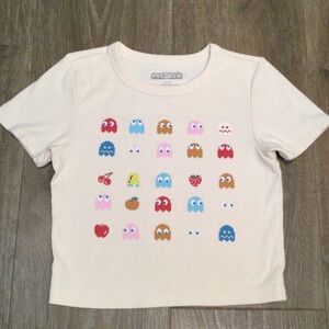 Pac-Man crop t-shirt juniors small